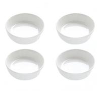 Vyloky Cuencos de cerámica de 4 piezas, elige entre 5 estilos: corazón, cuadrado, flor, redondo o un juego de formas mixtas para salsas y aperitivos (4 piezas redondas)