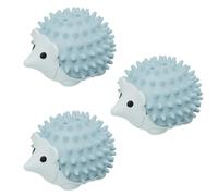 Vyloky Juego de 3 bolas de hierba gatera para lamer y masticar, montaje en pared con cuenco de erizo, pelota de menta intercambiable, juguete para gatos de casa, receta vegetal (3 x azul)