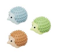 Vyloky Juego de 3 bolas de hierba gatera para lamer y masticar, montaje en pared con cuenco de erizo, pelota de menta intercambiable, juguete para gatos de casa, receta vegetal (1 verde, azul, marrón)