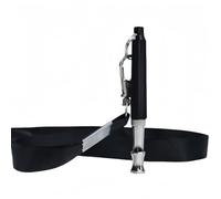 Vyloky Silbato para perros silencioso: ultrasonido con regulador de frecuencia + silbato de acero inoxidable de alta frecuencia para educación y devolución de llamada - negro con cordón de transporte