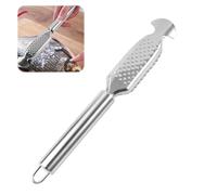 Vylro Extractor Profesional de Escamas Pescado Acero Inoxidable 304,Raspador Escamas Pescado 23×3.5cm,Removedor Escamas Pescado de Acero Inoxidable,Extractor Pescado,Raspador para Cocina,Marisquerías
