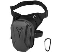 Vylyciy Bolsa de Pierna para Moto, EVA Riñonera Moto con 2 Mosquetón, Impermeable Riñoneras Pierna para Hombre y Mujer, Bolsa Pierna Moto Hombre para Ciclismo, Pesca, Camping, Senderismo