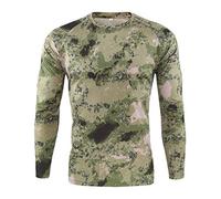 VYLYNL Camiseta táctica militar de manga larga para hombre, transpirable, de secado rápido, para exteriores, de camuflaje, de manga larga, camisetas militares de calidad original para entrenamiento