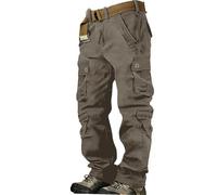 VYLYNL Pantalones militares de camuflaje de algodón para hombre, pantalones cargo del ejército para exteriores, airsoft, combate, caza, pantalones tácticos de trabajo con múltiples bolsillos, ropa de