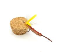 Vynetra 1/3pcs Fly Fishing Cebo con manivela de gancho seco de alcantarilla superior de agua seca con gancho