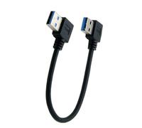 Vynetra Cable USB 3.0 A de velocidad rápida con ángulos izquierdo y derecho de 90 grados USB 3.0 tipo transferencia de datos de extensión