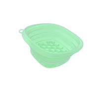 Vynetra Cuencos de baño de silicona con bandeja integrada para el cuidado de la cara y los ojos para recuperación después del entrenamiento, uso en climas cálidos, cuenco de baño de silicona multiusos