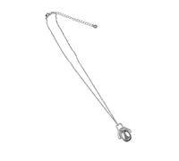 Vynetra Elegante collar chapado en oro/plata, colgante geométrico irregular, cadena ajustable para el cuello, gargantilla unisex