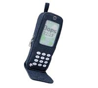 Vynetra Estuche para lápices de teléfono con compartimento multicapa para el lugar de trabajo, viajes, funda para cabina de teléfono, azul marino