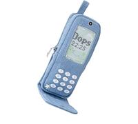 Vynetra Estuche para lápices de teléfono con compartimento multicapa para el lugar de trabajo, viajes, funda para cabina de teléfono, azul claro