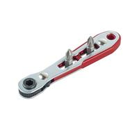 Vynetra Llave de trinquete bidireccional portátil pequeña de 90 grados, herramienta de destornillador hexagonal para espacios reducidos, llave hexagonal de fácil uso