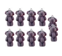 Vynetra Llavero de oso pequeño a la moda, adorno para colgar llaves, textura de aleación, adecuado para mochilas y llaves