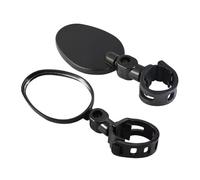 Vynetra Miradas de gran angular, universales, manubrio ajustable, retrovisores, miradas de cristal para bicicletas