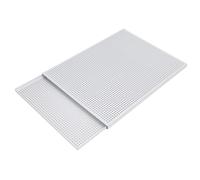 Vynetra Paquete de 2 bandejas de aluminio anodizado para galletas, 35 x 25 cm, antiadherente, portátil, resistente al óxido, para pasteles Napoleón, distribución rápida de calor