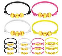 Vynetra Pulseras elásticas coloridas con cuentas de arcilla suave para estilos de vida activos y accesorios de moda, deportes coloridos para mujeres, talla única, como se describe