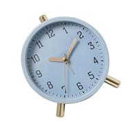 Vynetra Reloj despertador analógico silencioso con sonido que no hace tictac y luz nocturna, ideal para dormitorios, sala de estar y espacios de trabajo, reloj despertador con luz nocturna