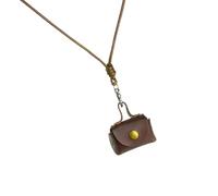 Vynetra Retro Styles - Collar con colgante para el cuello con materiales de cuero para auriculares y monedas, portátil y resistente