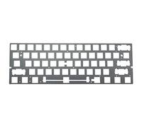 Vynetra Teclado mecánico de aluminio al 60 %, placa de fibra de carbono GH60 XD64 DZ60 GK61 GK64 barra espaciadora dividida 3u Placa de posicionamiento Montaje en placa