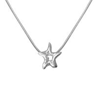 Vynetra Y2K Collar con colgante de estrella hueca para mujer, Egirl, moda coreana, ropa punk, suéter, cadena de cuello, joyería de tendencia