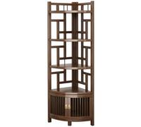 Vyntyra Bibliothèque,Étagère,Étagère d'angle Sur Pied,Présentoir,pour Salon, Bureau, Salle à Manger(5-2)