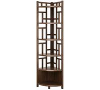 Vyntyra Bibliothèque,Étagère,Étagère d'angle Sur Pied,Présentoir,pour Salon, Bureau, Salle à Manger(6-1)