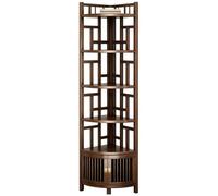 Vyntyra Bibliothèque,Étagère,Étagère d'angle Sur Pied,Présentoir,pour Salon, Bureau, Salle à Manger(6-2)