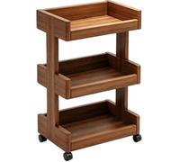 Vyntyra Estante for Libros, Estante de Almacenamiento Abierto, estantería de pie, giratoria de 360 Grados, for Sala de Estar, Dormitorio, Oficina en casa(B-3rd Floor)