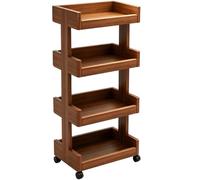 Vyntyra Estante for Libros, Estante de Almacenamiento Abierto, estantería de pie, giratoria de 360 Grados, for Sala de Estar, Dormitorio, Oficina en casa(B-4th Floor)