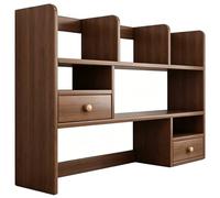 Vyntyra Estante, Librería Estrecha, con Compartimentos Abiertos, Cajones, Estante de Exhibición, for Oficina, Sala de Estar, Dormitorio(Oak Color,C-80cm/31.5in)
