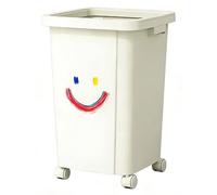 Vyntyra Rectangular Wastebasket, Garbage Cans Trash Cans,Plastic, Stackable Trash Can,Rugged Wheels Ergonomic Handle and Lid Heavy Duty Construction Built(A1)