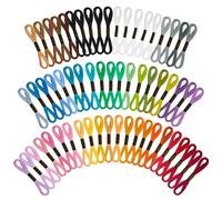 VynyQoo 52 Colori 8 m (6 Fili) Hilos Punto De Cruz, 60 Piezas Hilos De Bordar, Hilo Para Bordar Para Pulseras De Amistad Apto para Proyectos de Bricolaje y Costura, Ideal para Adultos y Principiantes