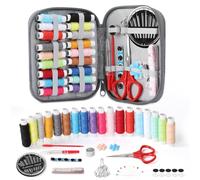 VynyQoo Kit de Costura Profesional con 90 Costurero Accesorios, Pequeño Set de Costura Sewing Kit con Eestuche de Transporte Portátil para Adultos, Principiantes, Viajes, Emergencia