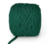 VynyQoo Trapillo para Crochet 105m, Poliéster Hilo para Tejer a Crochet, Principiantes Tejer a Crochets Bolsos para Cestas, Proyectos DIY y Decoración Hogar(Verde)