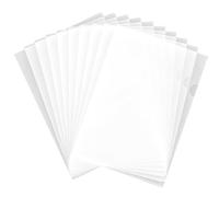 VYNZOR 10 Fundas Transparentes A4 con Abertura Lateral, Fundas de Plástico para Documentos y Folios, Perfectas para Informes, Currículums, Contratos y Tesis, Reutilizables y Duraderas con Diseño Claro