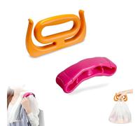 VYNZOR 2 Pcs Soporte para Bolsas de Comestibles,Agarradores Ergonómicos y Resistentes,Asa de Transporte para Bolsas de Compras,Peut être porté à l'épaule ou utilisé pour transporter des objets lourds