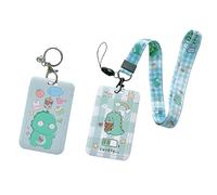 VYNZOR 2 Piezas Tarjetero Colgante Porta Tarjetas Identificativas,Portatarjetas Colgante,Lanyard con Tarjetero, ID Card Badges Holder con Cordón para el Cuello de la escuela, oficinas