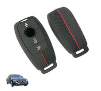 VYNZOR Carcasa de la Llave de Control Remoto de Silicona para Compatible Mercedes Benz A C E S GLC GLE GLS CLA Class W205 W213 W177 X167 W222 G63 3 Buttones