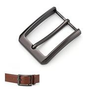 VYNZOR Hebilla de cinturón de metal para hombre, hebillas cinturon hombre y hebillas para cinturones, cierre de cierre, sustitución cuadrada de diente singular para hombres y accesorios (plateado)