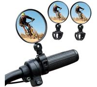 VYNZOR Pack de 2 Espejos para Bicicleta y Patinete Eléctrico, Retrovisor Convexo de Alta Definición 51mm, Fácil Instalación en el Manillar, Ángulo Regulable para Mejorar la Seguridad Vial, Unisex