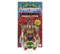 Masters of the Universe MOTU Origins Cartoon Collection Vypor, Figura de acción del Hombre Serpiente con 2 cadenas, armadura de falda y báculo, juguete regalo para niños y niñas +6 años, HYD42
