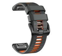VYSLZ Correa de reloj de 26 mm para Garmin Fenix 7X Pro/ 7X/ 6X Pro/ 6X/ 5X/ 3, repuesto de silicona QuickFit de 26 mm para Garmin Descent Mk3i 51 mm/Epix Pro 51 mm/TACTIX 7(Carbon Grey Or