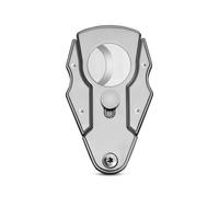 VYSLZ Cortador de puros profesional, herramienta de guillotina de precisión de doble hoja, cortadora de mano de aleación pulida con bolsa de almacenamiento a prueba de polvo, accesorio de metal