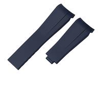 VYSLZ Para la correa de goma Rolex, la correa de los cuentos, el agua verde, el agua verde, el buzo, la silicona verde de 20 mm de 21 mm banda de reloj(Blue,20mm)