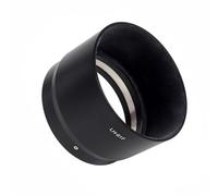 VYUHAksZ Parasol de Metal LH-61F de 58 mm, Protector de Repuesto Negro/Plateado for Lente for Olympus for M.ZUIKO Digital ED de 75 mm F1.8(Black)