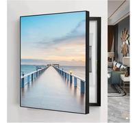 VYUJHNBG Cuadro Decorativo de Caja de medidor Moderna, Panel de disyuntores Ocultos, Tapa de Cubierta de Panel eléctrico, Cuadro Decorativo de Caja de medidor eléctrico