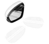 VYWPTOWSX 2 Par Espejo Retrovisor Lluvia Ceja para Audi A1 A3 S3 A4 S4 RS4 A6 S6 RS6 Q3 Q5 Q7 TT R8, Coche Lateral Cubierta Lado Espejo Lluvia Protector Accesorios Coche,Transparent