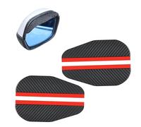 VYWPTOWSX 2 Par Espejo Retrovisor Lluvia Ceja para Mazda CX-30 CX-50 CX-60 CX-70 CX-80 СХ-90, Coche Lateral Cubierta Lado Espejo Lluvia Protector Accesorios Coche,Carbon Fiber