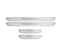 VYWPTOWSX 4 Piezas Coche Acero Inoxidable Umbral Puerta para Mercedes Vito W639, Embellecedor Pedal Bienvenida Puerta, Accesorios Coche,Silver Brushed