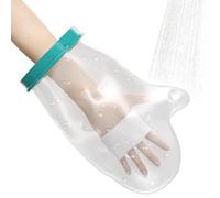 VyxStelyndric Protector Escayola Mano Adulto, Cubre Vendaje de Antebrazo para Ducha, Funda Impermeable de Silicona,Reutilizable Bolsa Ducha Escayola Brazo Mantenga Secos el Yeso y el Vendaje (Mano)