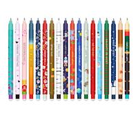 VyxStelyndric Set of erasable gel pens - Bolígrafo de gel borrable, ball on the end to remove temperature sensitive, tip diameter 0.7 mm (18-Nuevo bolígrafo borrable)